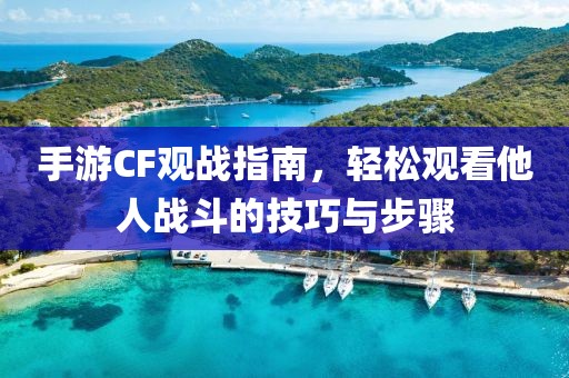 手游CF观战指南，轻松观看他人战斗的技巧与步骤