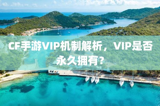 CF手游VIP机制解析，VIP是否永久拥有？