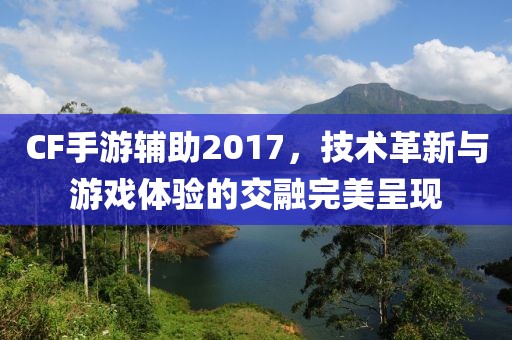 CF手游辅助2017，技术革新与游戏体验的交融完美呈现