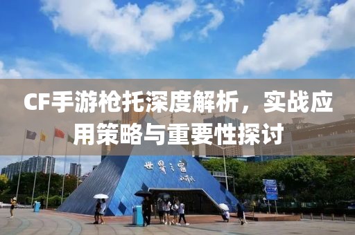 CF手游枪托深度解析，实战应用策略与重要性探讨